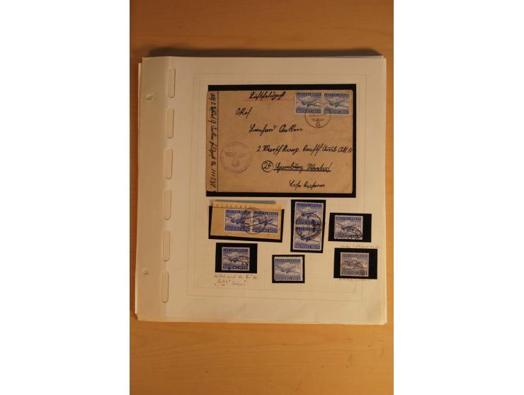 1939/45, meist ungebrauchte und gestempelte Sammlung auf Albenblättern, dabei einige bessere Werte, zum Teil signiert bzw. mi
