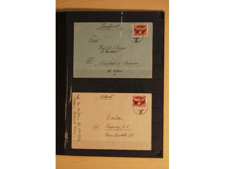  1942/45, ungebrauchte Sammlung mit einigen Briefen dabei Mi.-Nr. 5 und 13 ungebraucht ohne Gummi, Mi.-Nr. 9 ungebraucht, Mi.
