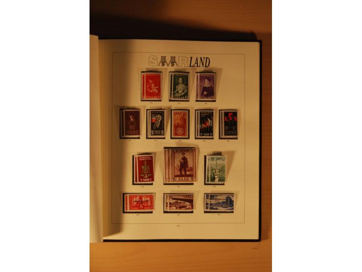 1946/91, ungebrauchte/postfrische und gestempelte Sammlung, dabei Bund und Berlin vielfach mit den frühen Ausgaben, dazu bess