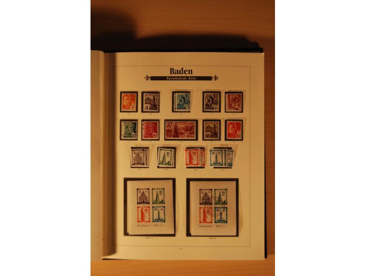 1946/91, ungebrauchte/postfrische und gestempelte Sammlung, dabei Bund und Berlin vielfach mit den frühen Ausgaben, dazu bess