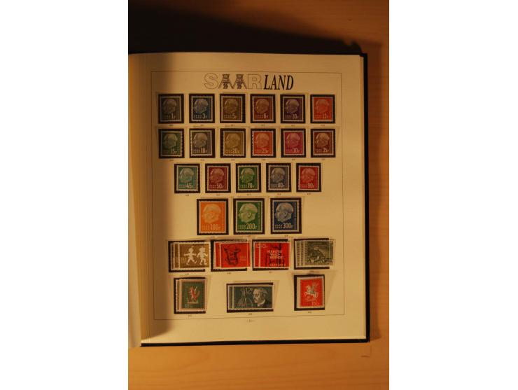 1946/91, ungebrauchte/postfrische und gestempelte Sammlung, dabei Bund und Berlin vielfach mit den frühen Ausgaben, dazu bess
