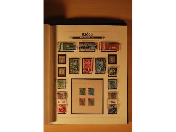 1946/91, ungebrauchte/postfrische und gestempelte Sammlung, dabei Bund und Berlin vielfach mit den frühen Ausgaben, dazu bess
