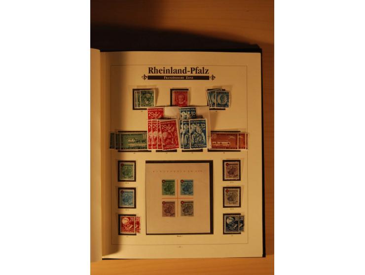 1946/91, ungebrauchte/postfrische und gestempelte Sammlung, dabei Bund und Berlin vielfach mit den frühen Ausgaben, dazu bess
