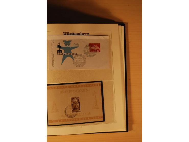 1946/91, ungebrauchte/postfrische und gestempelte Sammlung, dabei Bund und Berlin vielfach mit den frühen Ausgaben, dazu bess