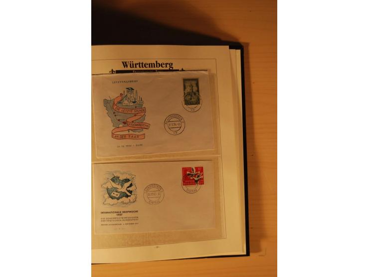 1946/91, ungebrauchte/postfrische und gestempelte Sammlung, dabei Bund und Berlin vielfach mit den frühen Ausgaben, dazu bess
