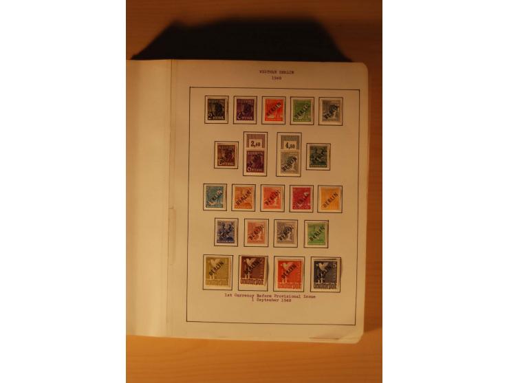 1946/91, ungebrauchte/postfrische und gestempelte Sammlung, dabei Bund und Berlin vielfach mit den frühen Ausgaben, dazu bess