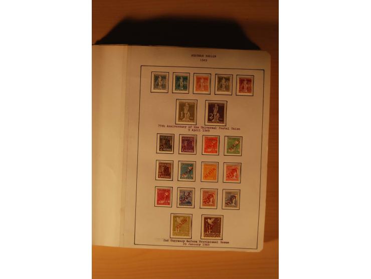 1946/91, ungebrauchte/postfrische und gestempelte Sammlung, dabei Bund und Berlin vielfach mit den frühen Ausgaben, dazu bess