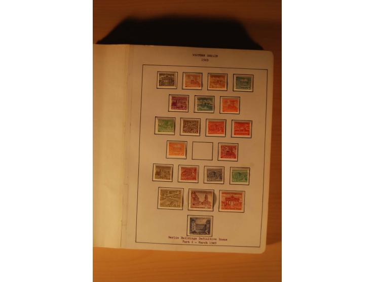 1946/91, ungebrauchte/postfrische und gestempelte Sammlung, dabei Bund und Berlin vielfach mit den frühen Ausgaben, dazu bess