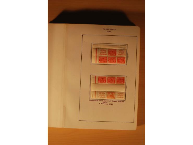 1946/91, ungebrauchte/postfrische und gestempelte Sammlung, dabei Bund und Berlin vielfach mit den frühen Ausgaben, dazu bess