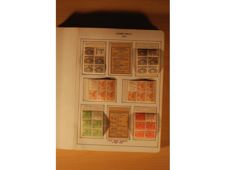 1946/91, ungebrauchte/postfrische und gestempelte Sammlung, dabei Bund und Berlin vielfach mit den frühen Ausgaben, dazu bess
