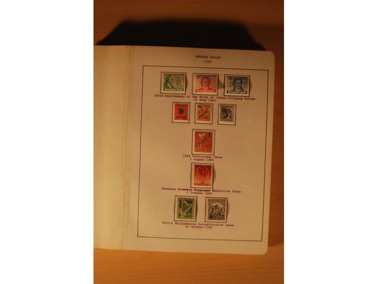 1946/91, ungebrauchte/postfrische und gestempelte Sammlung, dabei Bund und Berlin vielfach mit den frühen Ausgaben, dazu bess