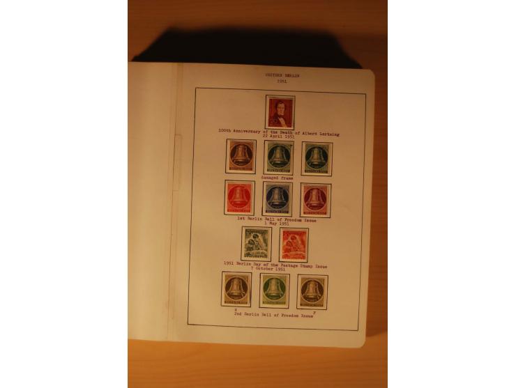 1946/91, ungebrauchte/postfrische und gestempelte Sammlung, dabei Bund und Berlin vielfach mit den frühen Ausgaben, dazu bess