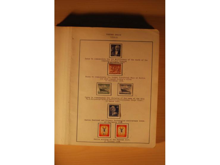 1946/91, ungebrauchte/postfrische und gestempelte Sammlung, dabei Bund und Berlin vielfach mit den frühen Ausgaben, dazu bess