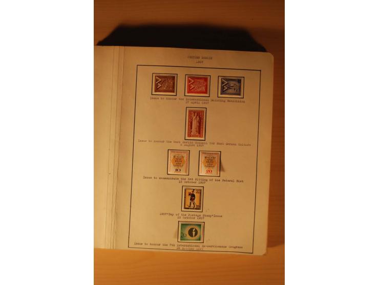 1946/91, ungebrauchte/postfrische und gestempelte Sammlung, dabei Bund und Berlin vielfach mit den frühen Ausgaben, dazu bess