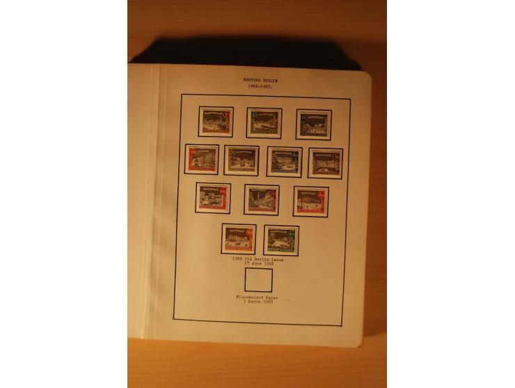 1946/91, ungebrauchte/postfrische und gestempelte Sammlung, dabei Bund und Berlin vielfach mit den frühen Ausgaben, dazu bess
