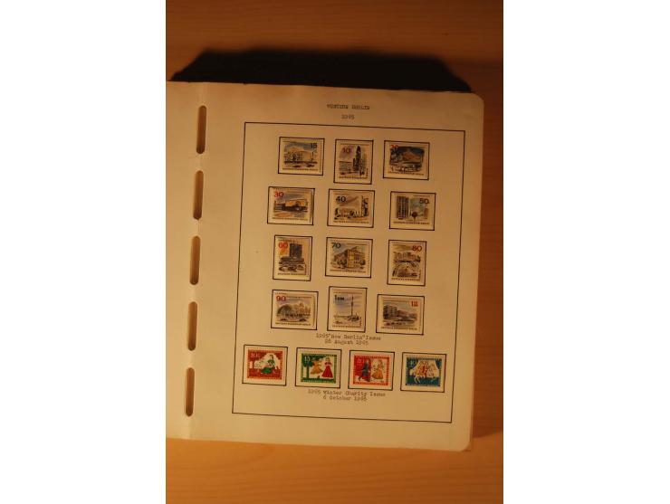 1946/91, ungebrauchte/postfrische und gestempelte Sammlung, dabei Bund und Berlin vielfach mit den frühen Ausgaben, dazu bess