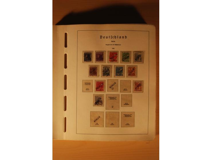 1946/91, ungebrauchte/postfrische und gestempelte Sammlung, dabei Bund und Berlin vielfach mit den frühen Ausgaben, dazu bess