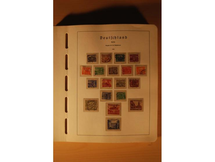 1946/91, ungebrauchte/postfrische und gestempelte Sammlung, dabei Bund und Berlin vielfach mit den frühen Ausgaben, dazu bess