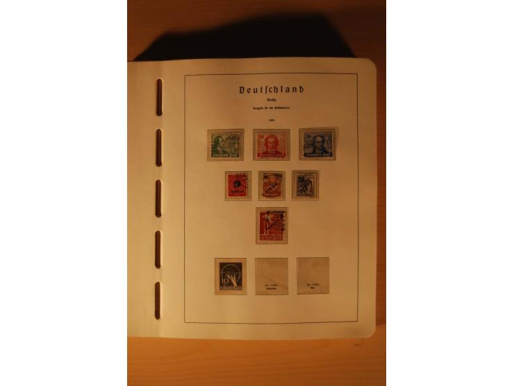 1946/91, ungebrauchte/postfrische und gestempelte Sammlung, dabei Bund und Berlin vielfach mit den frühen Ausgaben, dazu bess