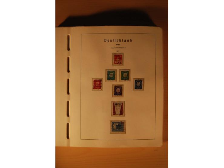 1946/91, ungebrauchte/postfrische und gestempelte Sammlung, dabei Bund und Berlin vielfach mit den frühen Ausgaben, dazu bess
