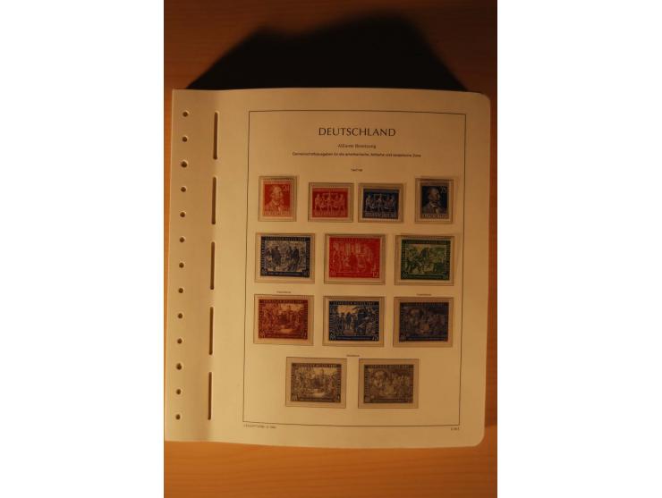 1946/91, ungebrauchte/postfrische und gestempelte Sammlung, dabei Bund und Berlin vielfach mit den frühen Ausgaben, dazu bess