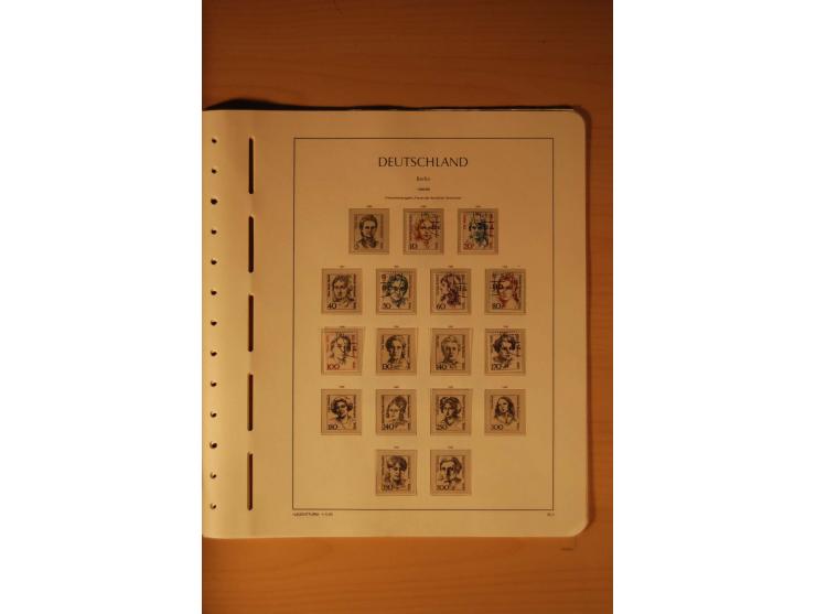 1946/91, ungebrauchte/postfrische und gestempelte Sammlung, dabei Bund und Berlin vielfach mit den frühen Ausgaben, dazu bess