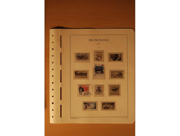 1946/91, ungebrauchte/postfrische und gestempelte Sammlung, dabei Bund und Berlin vielfach mit den frühen Ausgaben, dazu bess