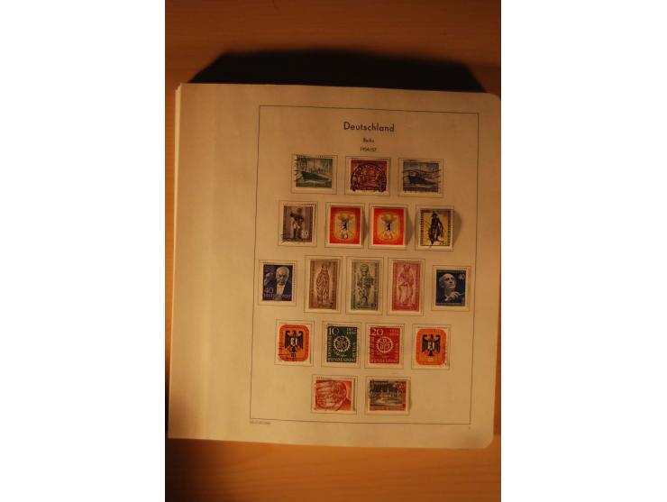 1946/91, ungebrauchte/postfrische und gestempelte Sammlung, dabei Bund und Berlin vielfach mit den frühen Ausgaben, dazu bess