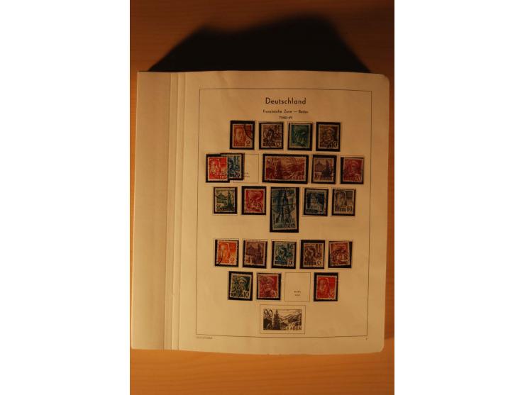1946/91, ungebrauchte/postfrische und gestempelte Sammlung, dabei Bund und Berlin vielfach mit den frühen Ausgaben, dazu bess