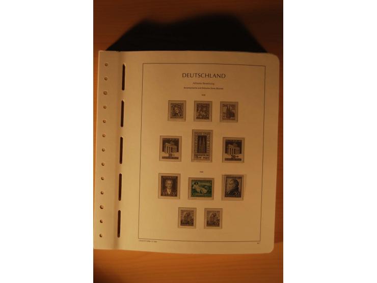 1946/91, ungebrauchte/postfrische und gestempelte Sammlung, dabei Bund und Berlin vielfach mit den frühen Ausgaben, dazu bess
