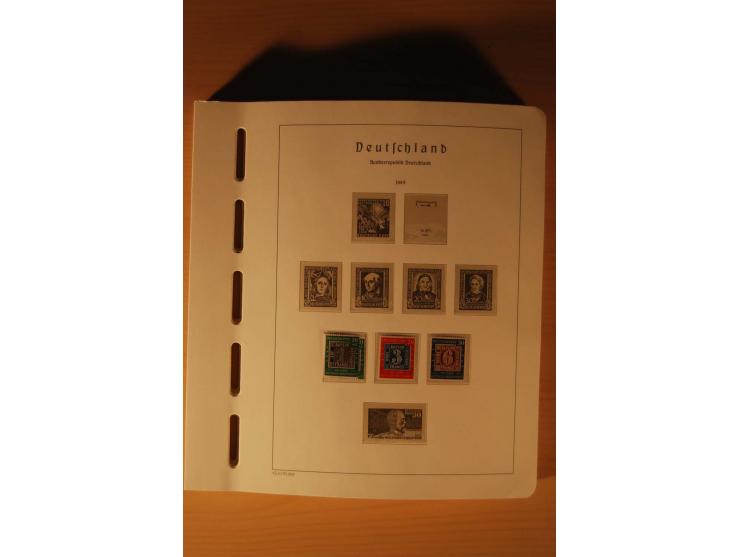 1946/91, ungebrauchte/postfrische und gestempelte Sammlung, dabei Bund und Berlin vielfach mit den frühen Ausgaben, dazu bess