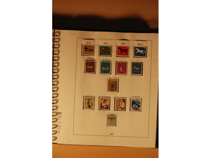 1946/91, ungebrauchte/postfrische und gestempelte Sammlung, dabei Bund und Berlin vielfach mit den frühen Ausgaben, dazu bess