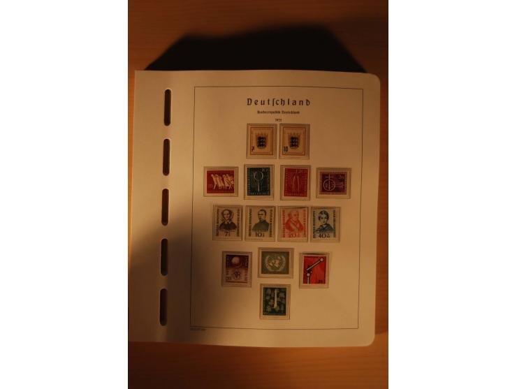 1946/91, ungebrauchte/postfrische und gestempelte Sammlung, dabei Bund und Berlin vielfach mit den frühen Ausgaben, dazu bess
