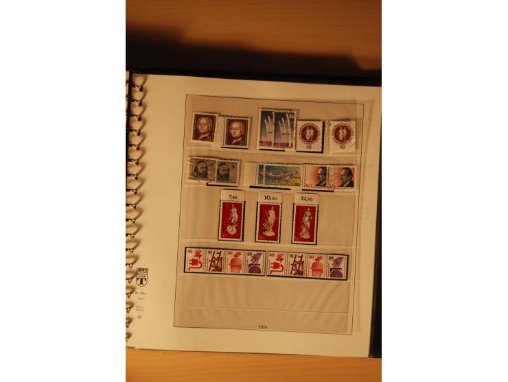 1946/91, ungebrauchte/postfrische und gestempelte Sammlung, dabei Bund und Berlin vielfach mit den frühen Ausgaben, dazu bess