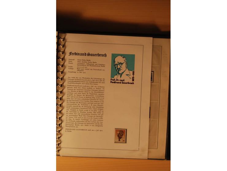 1946/91, ungebrauchte/postfrische und gestempelte Sammlung, dabei Bund und Berlin vielfach mit den frühen Ausgaben, dazu bess