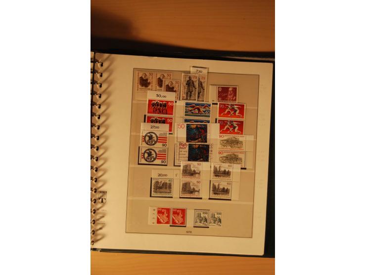 1946/91, ungebrauchte/postfrische und gestempelte Sammlung, dabei Bund und Berlin vielfach mit den frühen Ausgaben, dazu bess