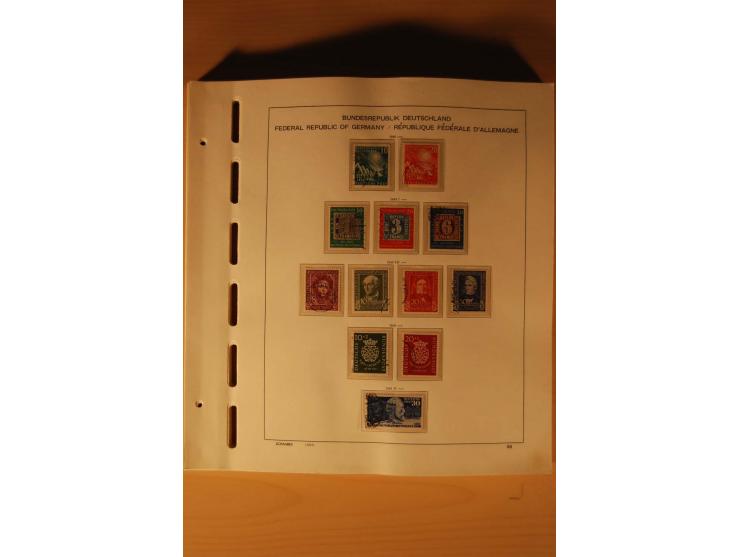 1946/91, ungebrauchte/postfrische und gestempelte Sammlung, dabei Bund und Berlin vielfach mit den frühen Ausgaben, dazu bess