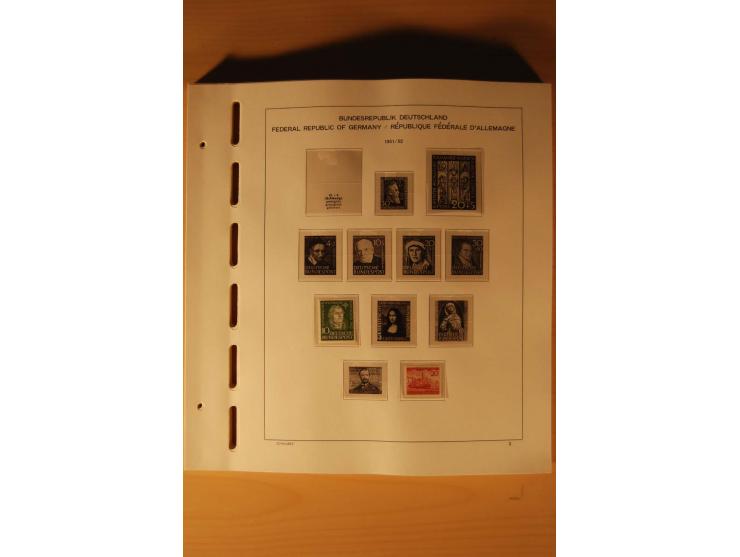 1946/91, ungebrauchte/postfrische und gestempelte Sammlung, dabei Bund und Berlin vielfach mit den frühen Ausgaben, dazu bess