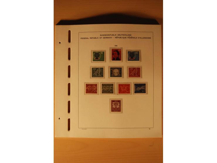 1946/91, ungebrauchte/postfrische und gestempelte Sammlung, dabei Bund und Berlin vielfach mit den frühen Ausgaben, dazu bess
