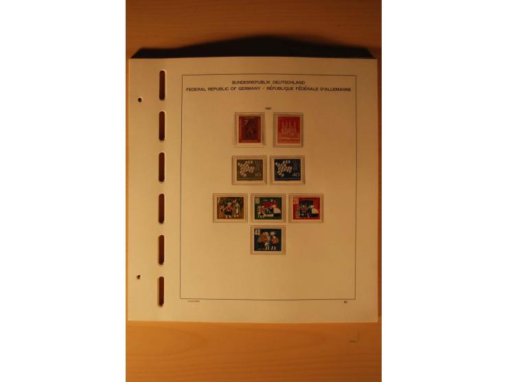 1946/91, ungebrauchte/postfrische und gestempelte Sammlung, dabei Bund und Berlin vielfach mit den frühen Ausgaben, dazu bess