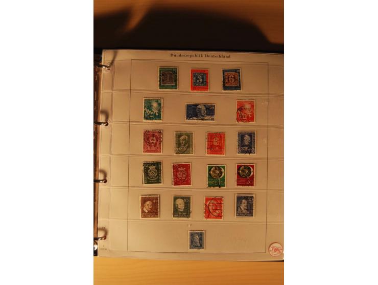 1946/91, ungebrauchte/postfrische und gestempelte Sammlung, dabei Bund und Berlin vielfach mit den frühen Ausgaben, dazu bess