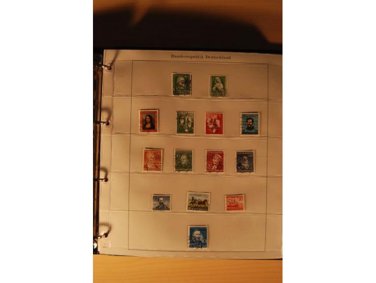 1946/91, ungebrauchte/postfrische und gestempelte Sammlung, dabei Bund und Berlin vielfach mit den frühen Ausgaben, dazu bess