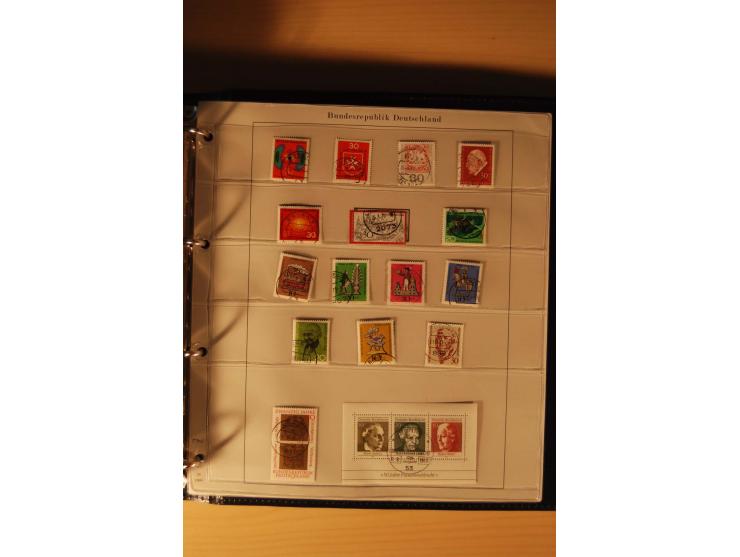 1946/91, ungebrauchte/postfrische und gestempelte Sammlung, dabei Bund und Berlin vielfach mit den frühen Ausgaben, dazu bess