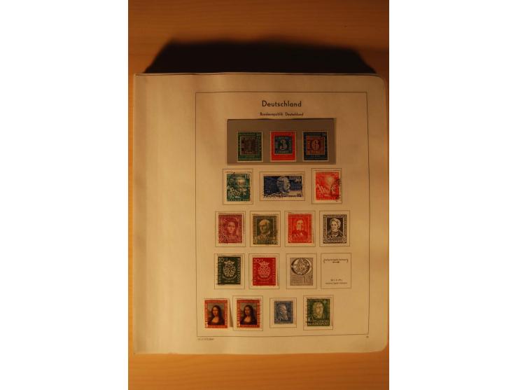 1946/91, ungebrauchte/postfrische und gestempelte Sammlung, dabei Bund und Berlin vielfach mit den frühen Ausgaben, dazu bess