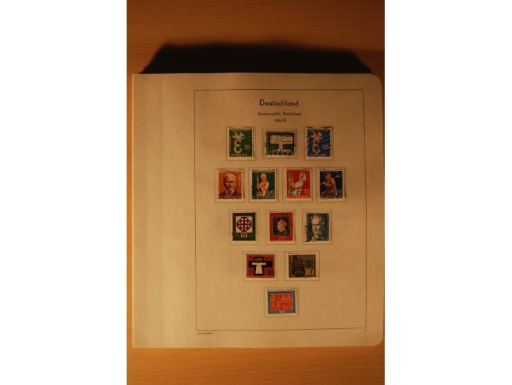 1946/91, ungebrauchte/postfrische und gestempelte Sammlung, dabei Bund und Berlin vielfach mit den frühen Ausgaben, dazu bess