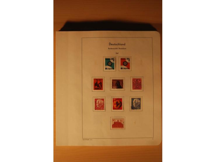 1946/91, ungebrauchte/postfrische und gestempelte Sammlung, dabei Bund und Berlin vielfach mit den frühen Ausgaben, dazu bess