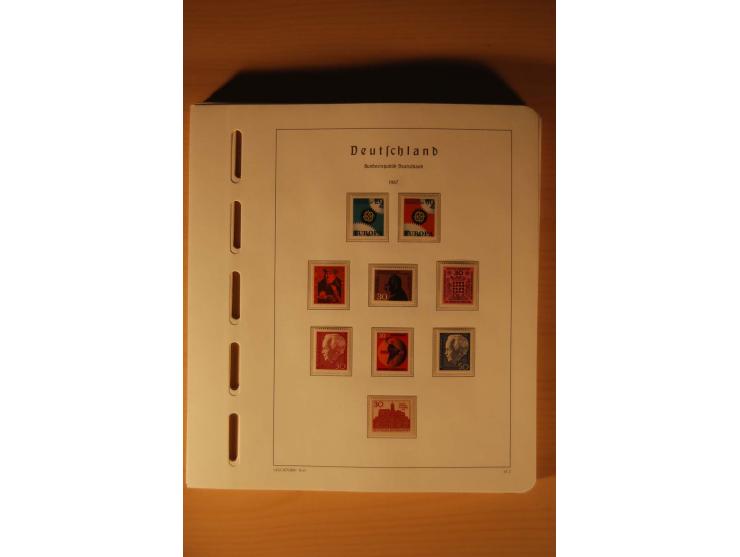 1946/91, ungebrauchte/postfrische und gestempelte Sammlung, dabei Bund und Berlin vielfach mit den frühen Ausgaben, dazu bess