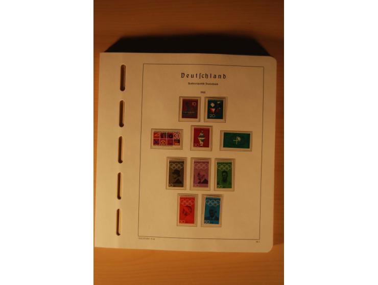 1946/91, ungebrauchte/postfrische und gestempelte Sammlung, dabei Bund und Berlin vielfach mit den frühen Ausgaben, dazu bess