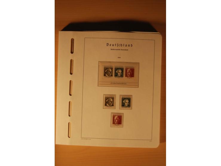 1946/91, ungebrauchte/postfrische und gestempelte Sammlung, dabei Bund und Berlin vielfach mit den frühen Ausgaben, dazu bess