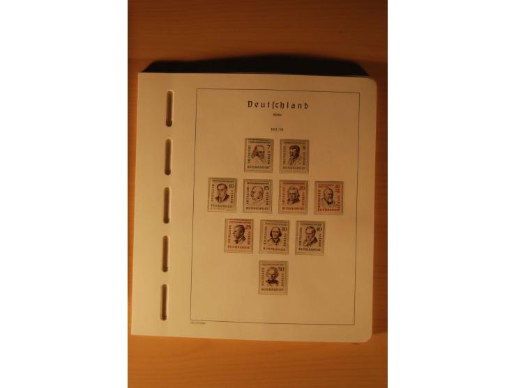 1946/91, ungebrauchte/postfrische und gestempelte Sammlung, dabei Bund und Berlin vielfach mit den frühen Ausgaben, dazu bess